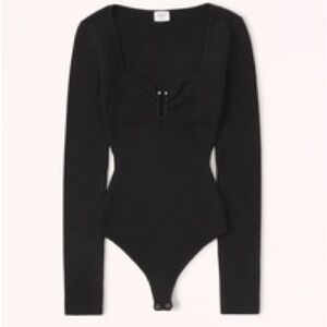 Abercrombie & Fitch Long-Sleeve Hardware Bodysuit
